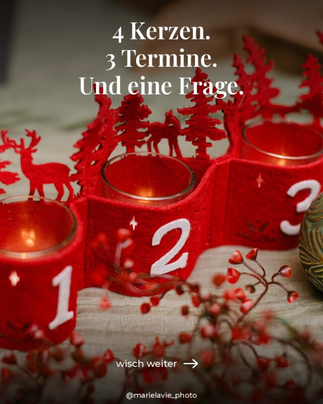 4 Kerzen, 3 Termine – und eine Kerze ist schon vergeben. 🕯️ Unser erster Termin am 7. November ist ausgebucht.…